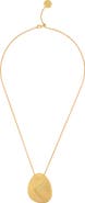 Reiss Perdita Textured Pebble Pendant Necklace