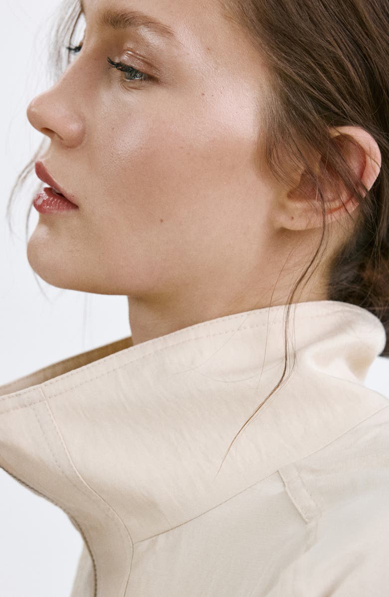 MANGO Featuring Hailey Bieber Bomber Jacket, Alternate, color, Light/ Pastel Grey