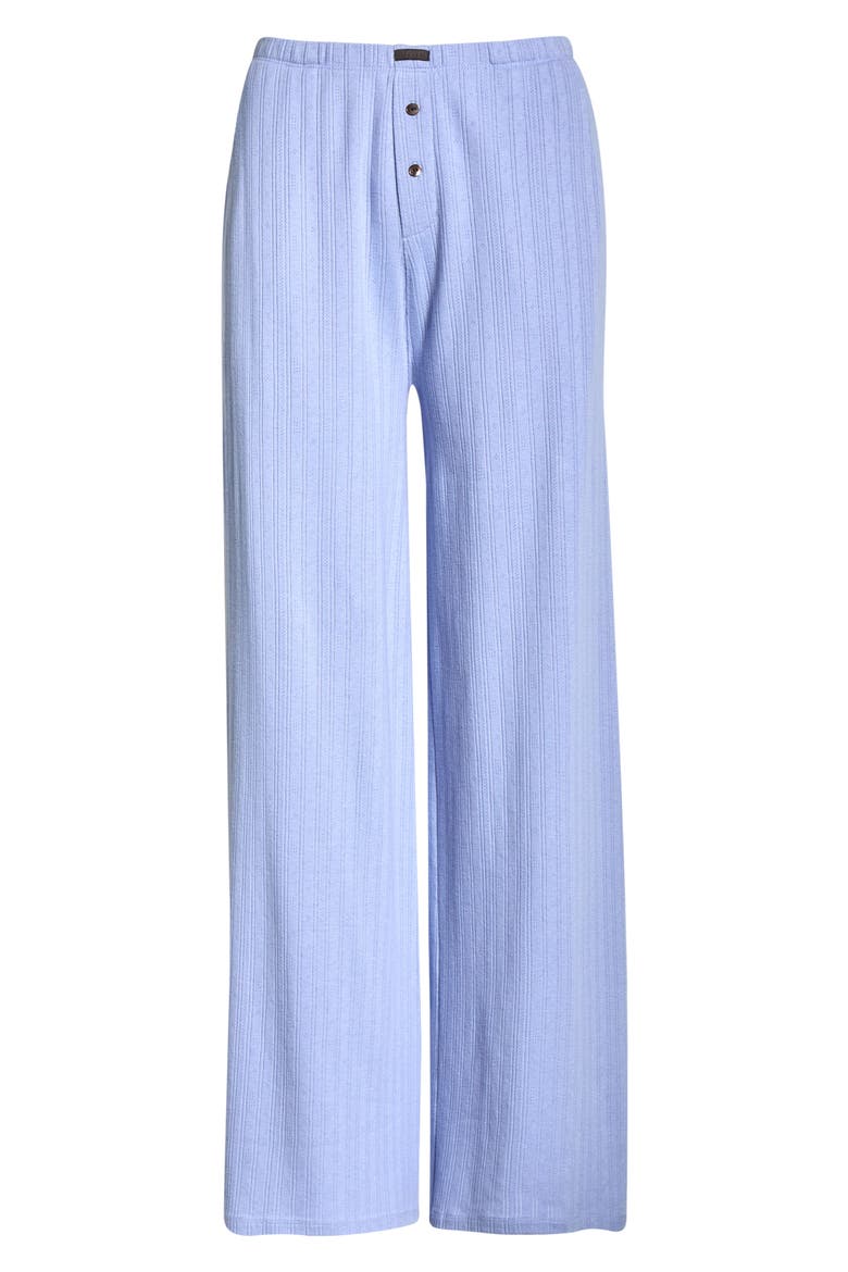 Pointelle Wide Leg Pajama Pants, Alternate, color, BLUEBELL BLOOM