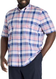 Brooks Brothers Big & Tall Non-Iron Madras Plaid Sport Shirt
