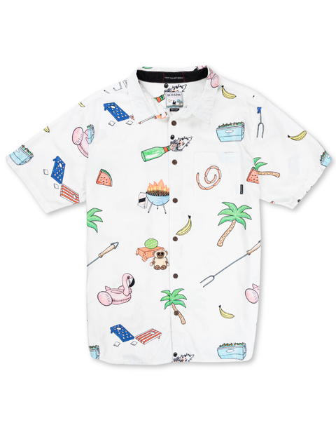 The Bbq Shirt Short Sleeve Button Up Shirt