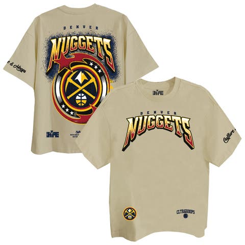 Unisex Two Hype Cream Denver Nuggets Drip & Dime Elevated Drop Shoulder T-Shirt