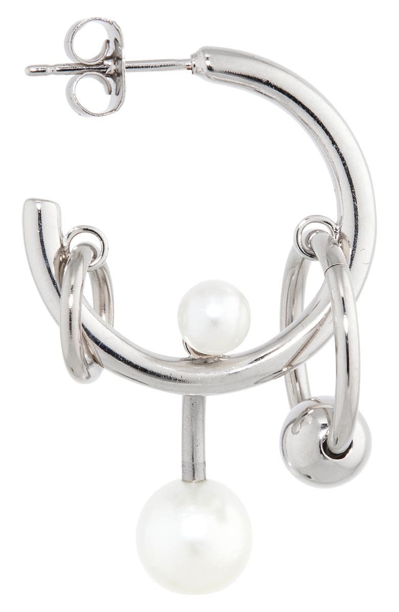 Justine Clenquet Chase Hoop Charm Earrings, Alternate, color,