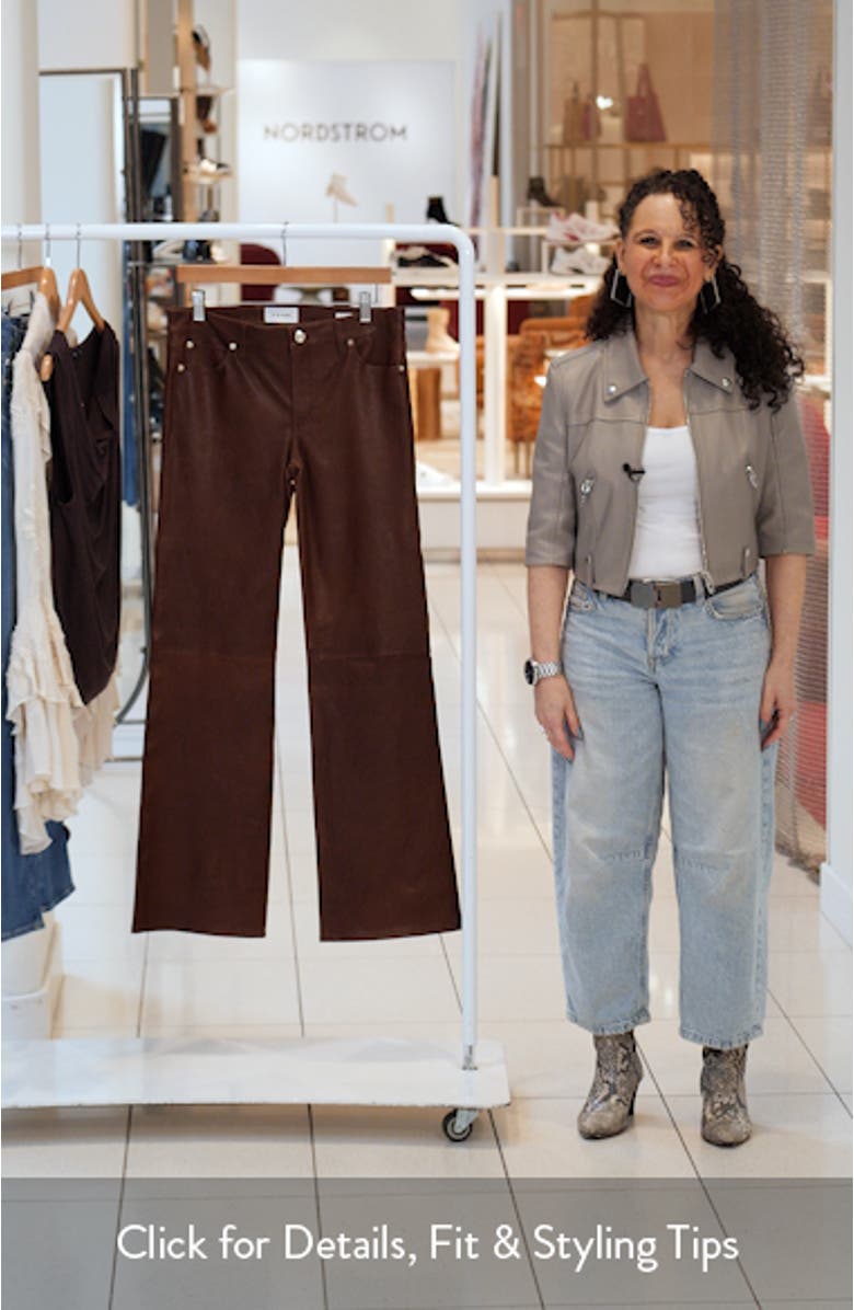 The Leather Rodeo Bootcut Pants, sales video thumbnail