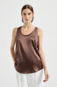Brunello Cucinelli Satin top