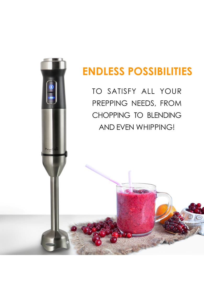 4 in 1 Multipurpose Immersion Hand Blender, Alternate, color, Grey