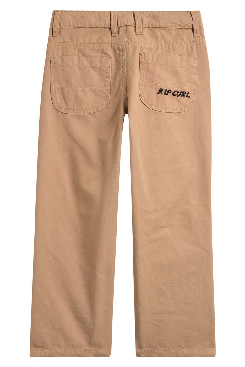 Kids' Hyped Canvas Straight Leg Pants, Alternate, color, KHAKI SAND