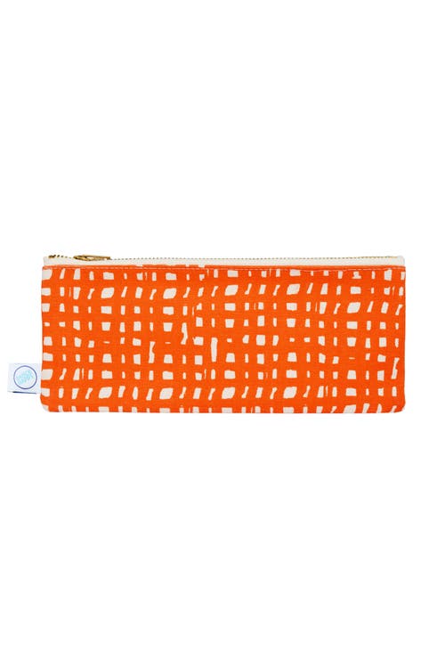 Dance Happy Ivy Pencil Case In Bright Orange