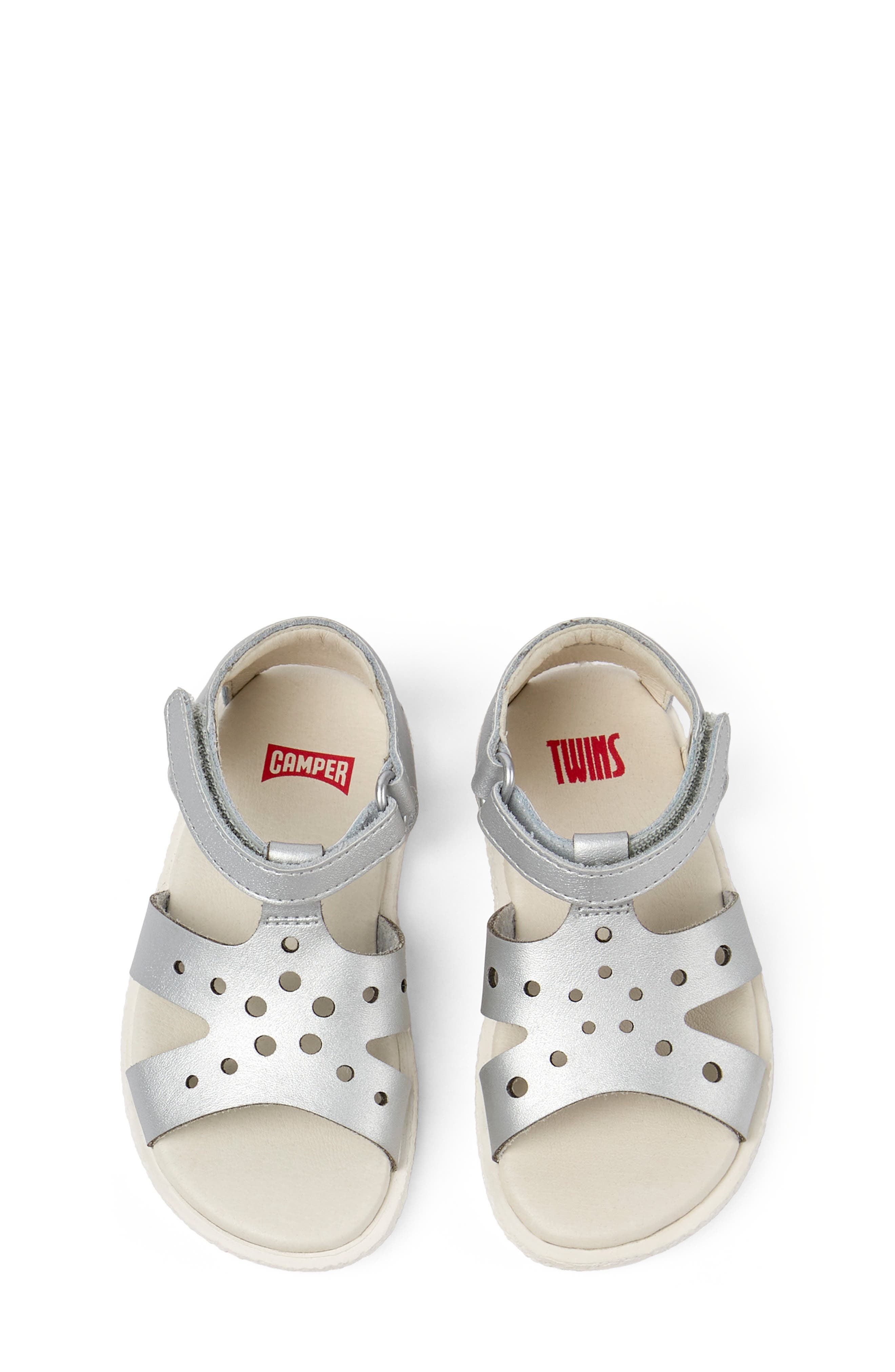Camper Kids' Miko Twins Sandal, Alternate, color, Medium Gray