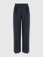 Missoni Classic Viscose Lamé Trousers With Greek Key Motif