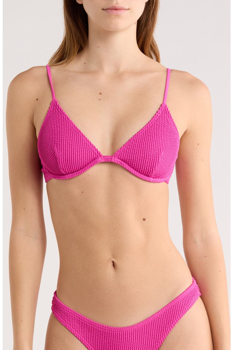 Summer High Reese Underwire Bikini Top, Main, color, FIESTA PINK