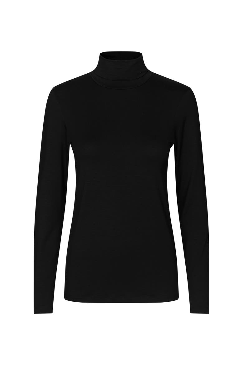 Mabrooklyn Roll Neck Top, Alternate, color, Black