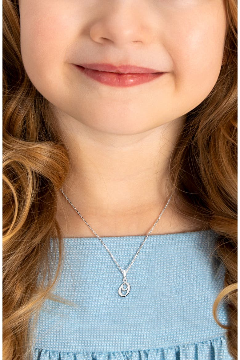 Sterling Silver Initial 12-14" Necklace, Alternate, color, Silver - O