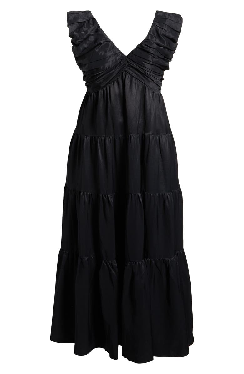 Chelsea28 Ruffle Maxi Dress, Alternate, color, Black