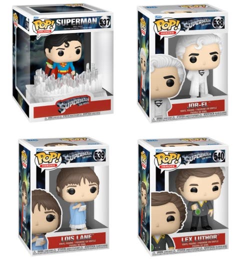 Superman (1978) Funko Pop! Movies Set (4)