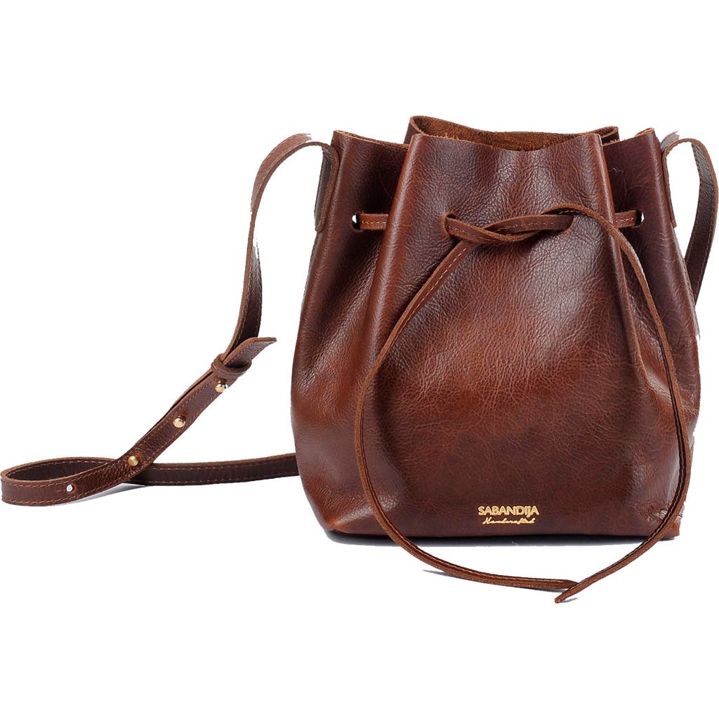 Sabandija Courtesy Leather Crossbody Bag In Brown