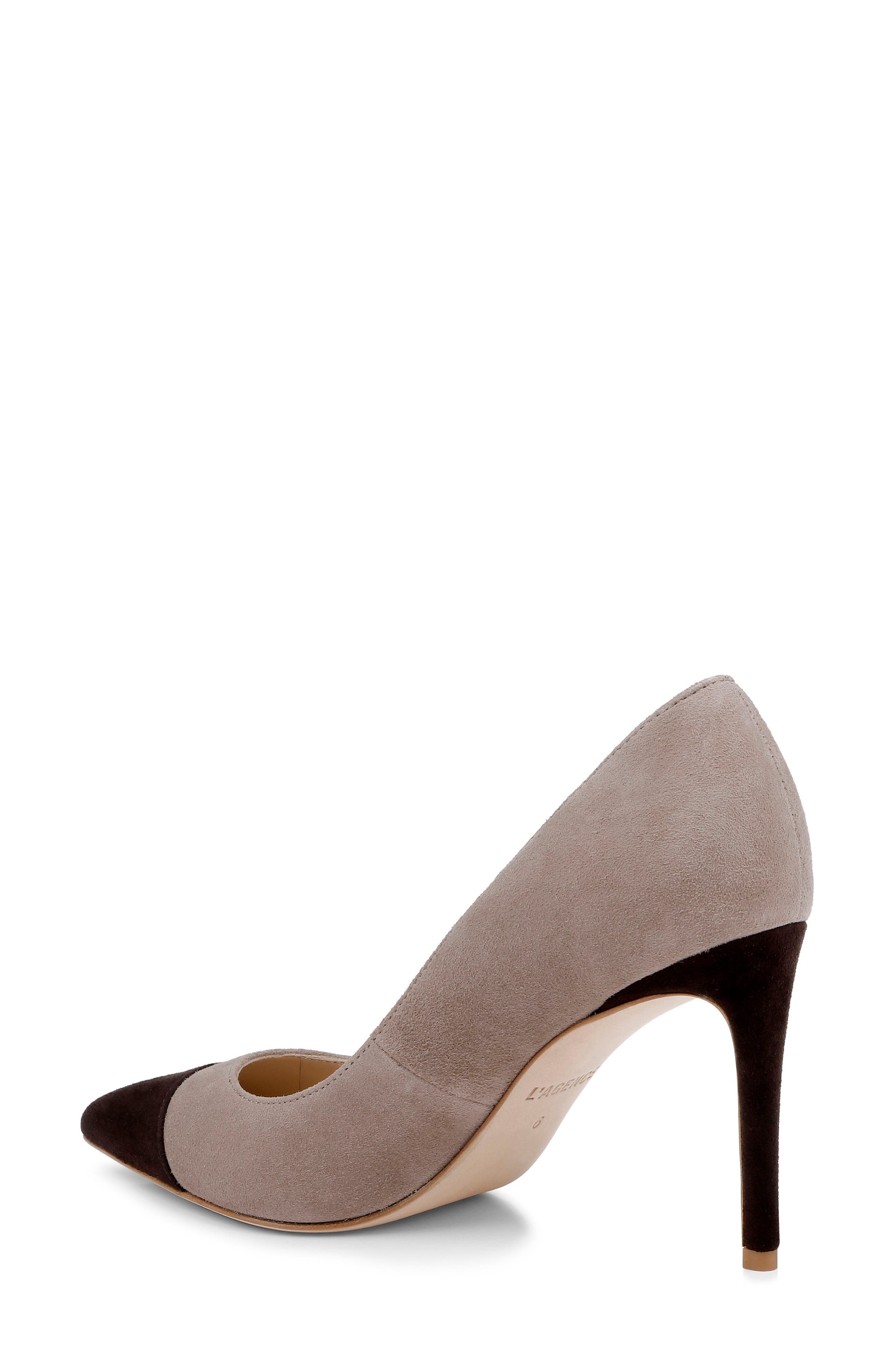 L'AGENCE Kendelle Pump, Alternate, color, Mushroom Suede