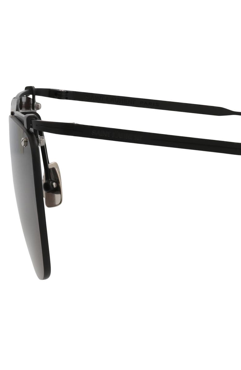 Saint Laurent 58mm Novelty Square Sunglasses, Alternate, color, 