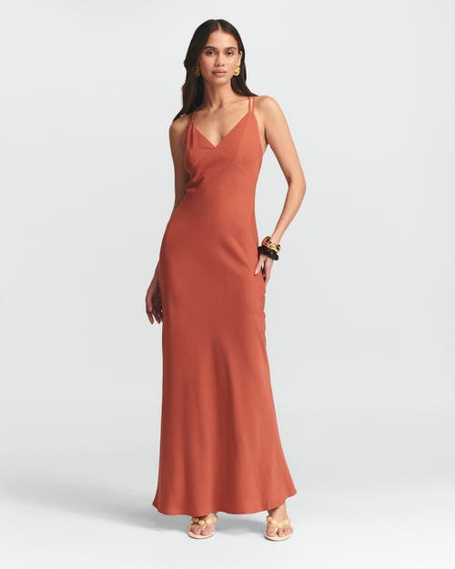 St Mrlo Isadora Slip Dress In Orange