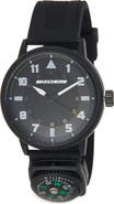 SKECHERS Sets Analog Silicone Strap Watch with Compass