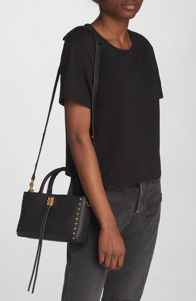 Rebecca Minkoff Darren Leather Top Handle Bag, Alternate, color,