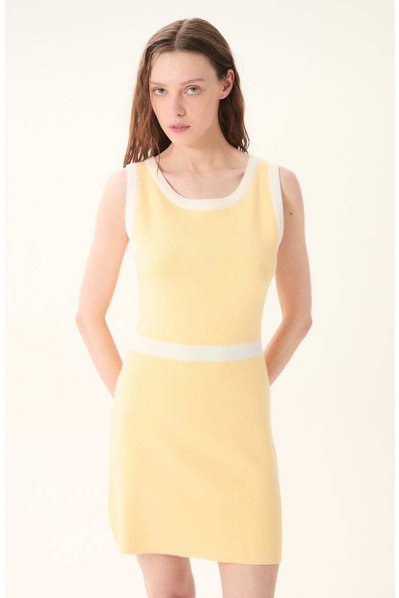 Kimolos Minidress, Alternate, color, BUTTER