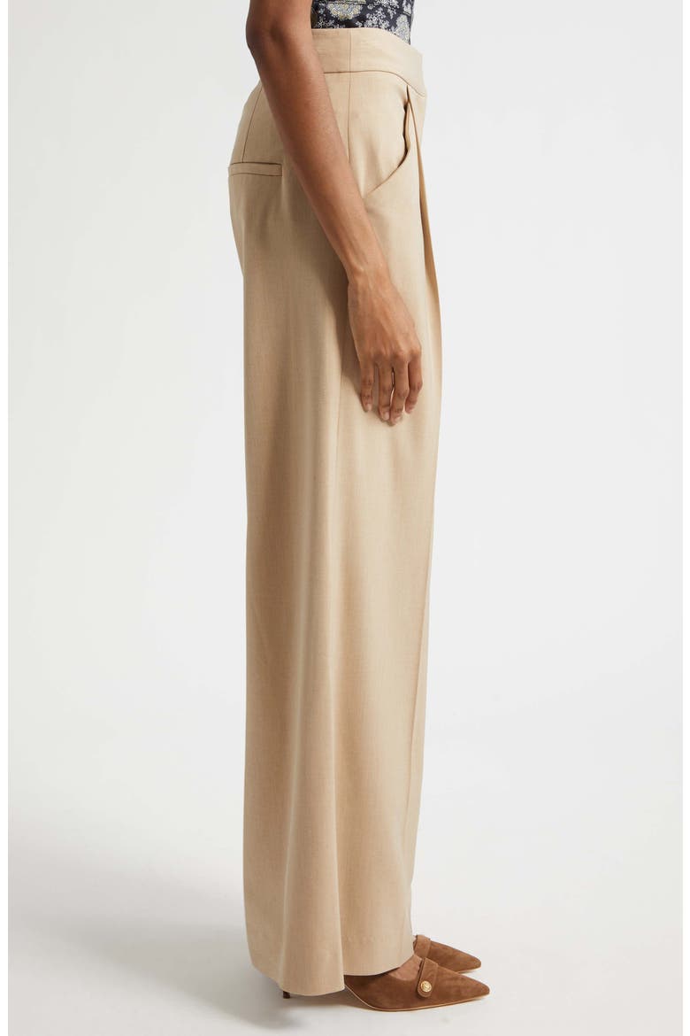 Rimini Pleated Wide Leg Pants, Alternate, color, KHAKI MELANGE