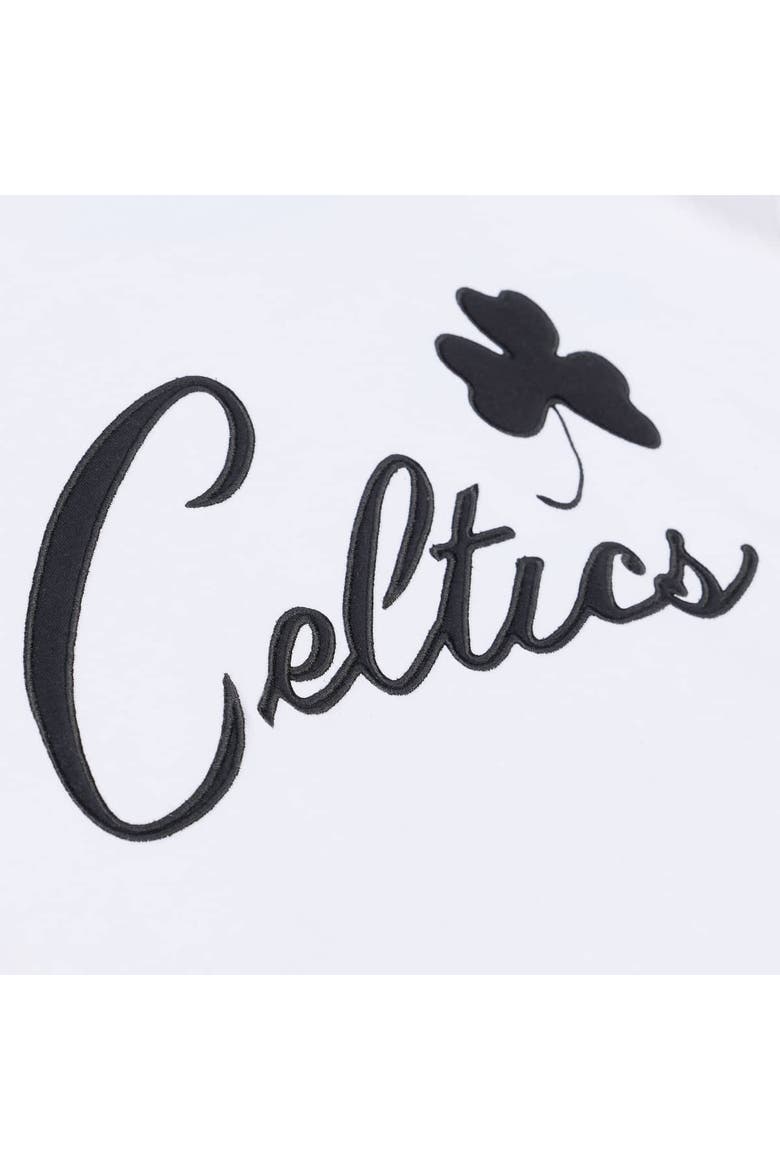 Men's Mitchell & Ness  White Boston Celtics Arctic Fleece Sweatshirt, Alternate, color, White