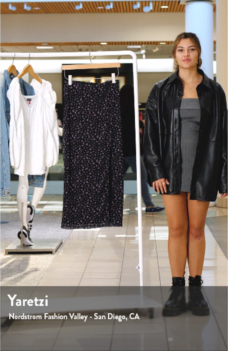 Rosalie Floral Print Mesh Skirt, sales video thumbnail