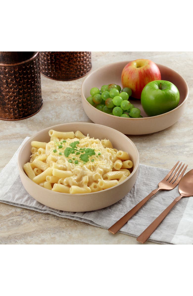 Soho Lounge Bryant Park 2 Piece 8 Inch Stoneware Dinner Bowl Set, Alternate, color, Beige