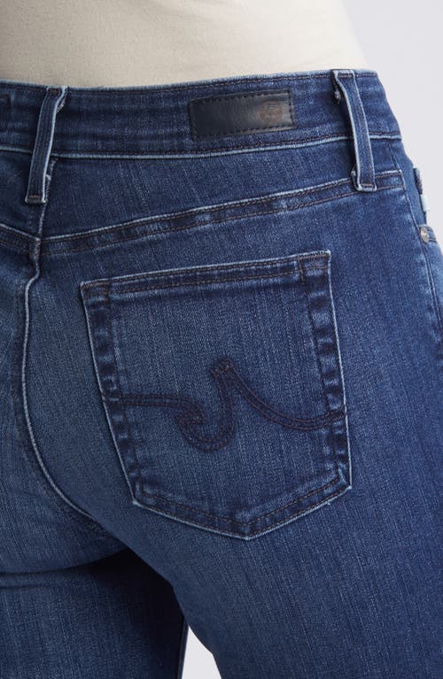 Ag Mari High Waist Stretch Slim Straight Leg Jeans In Indigo Sea
