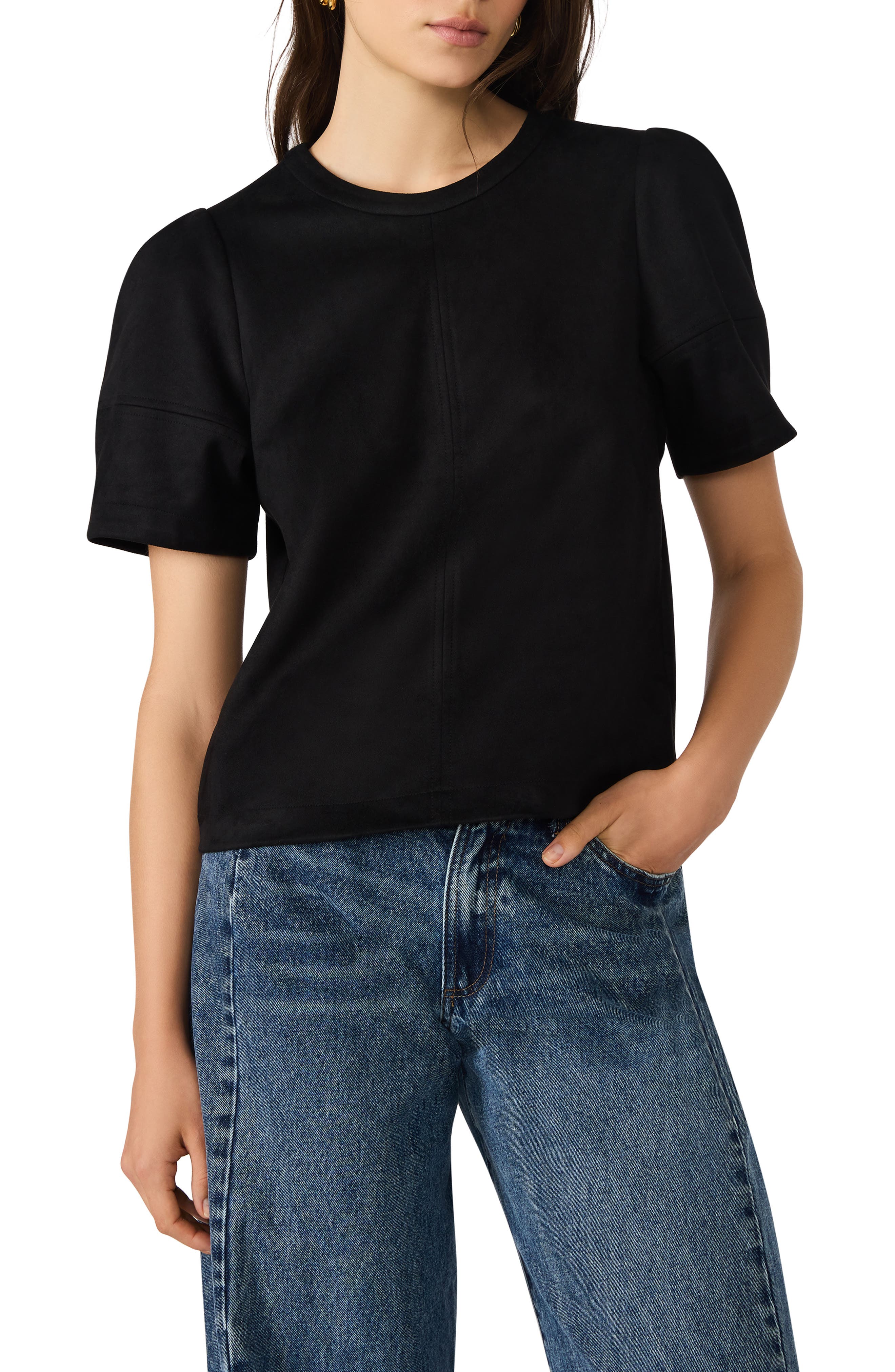 Steve Madden Faux Suede T-Shirt