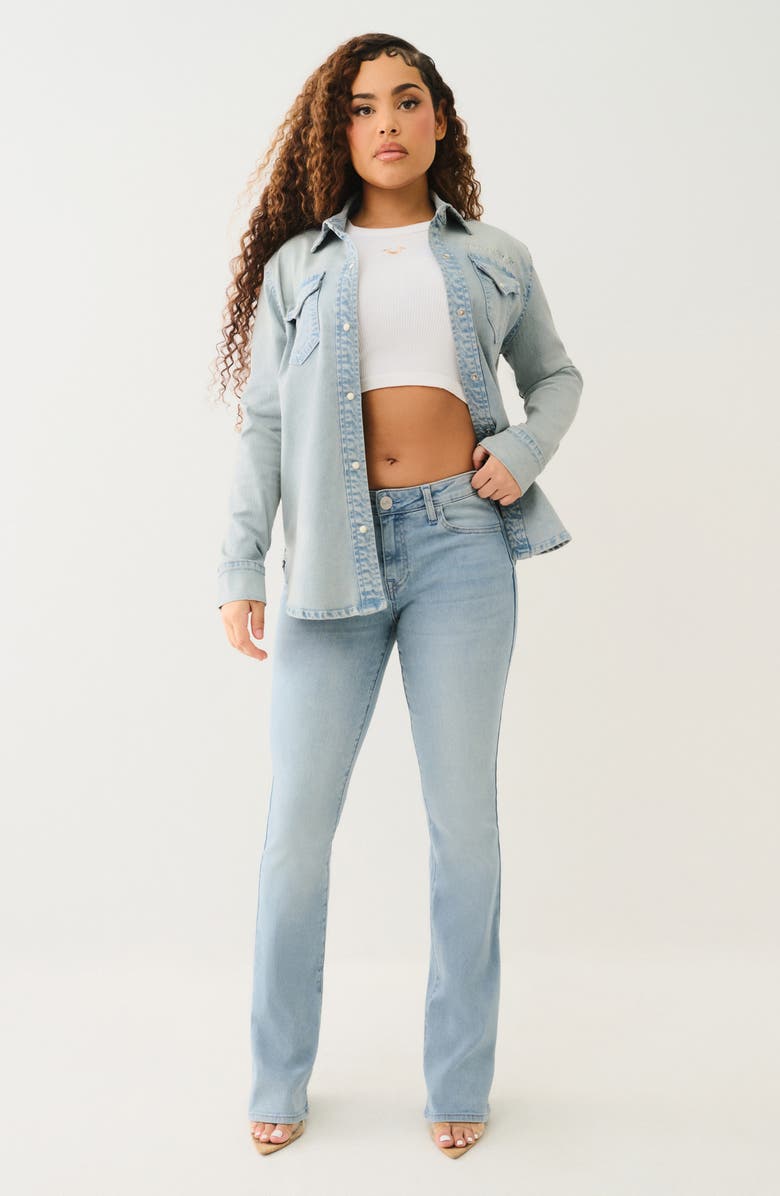 True Religion Becca Flap Pocket Bootcut Jeans, Alternate, color, 