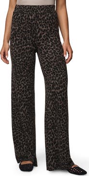 Splendid Leopard Print Sweater Pants