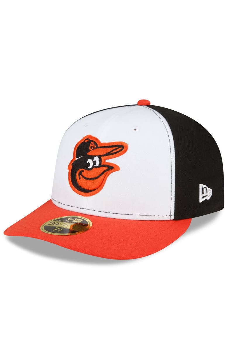 New Era Men's New Era White/Orange Baltimore Orioles 2024 MLB Postseason Side Patch Low Profile 59FIFTY Fitted Hat, Alternate, color, 