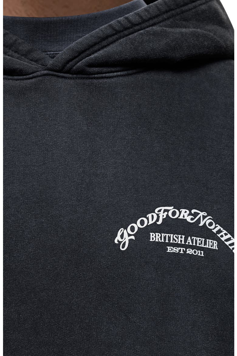 Liberty Washed Zip Hoodie, Alternate, color, BLACK