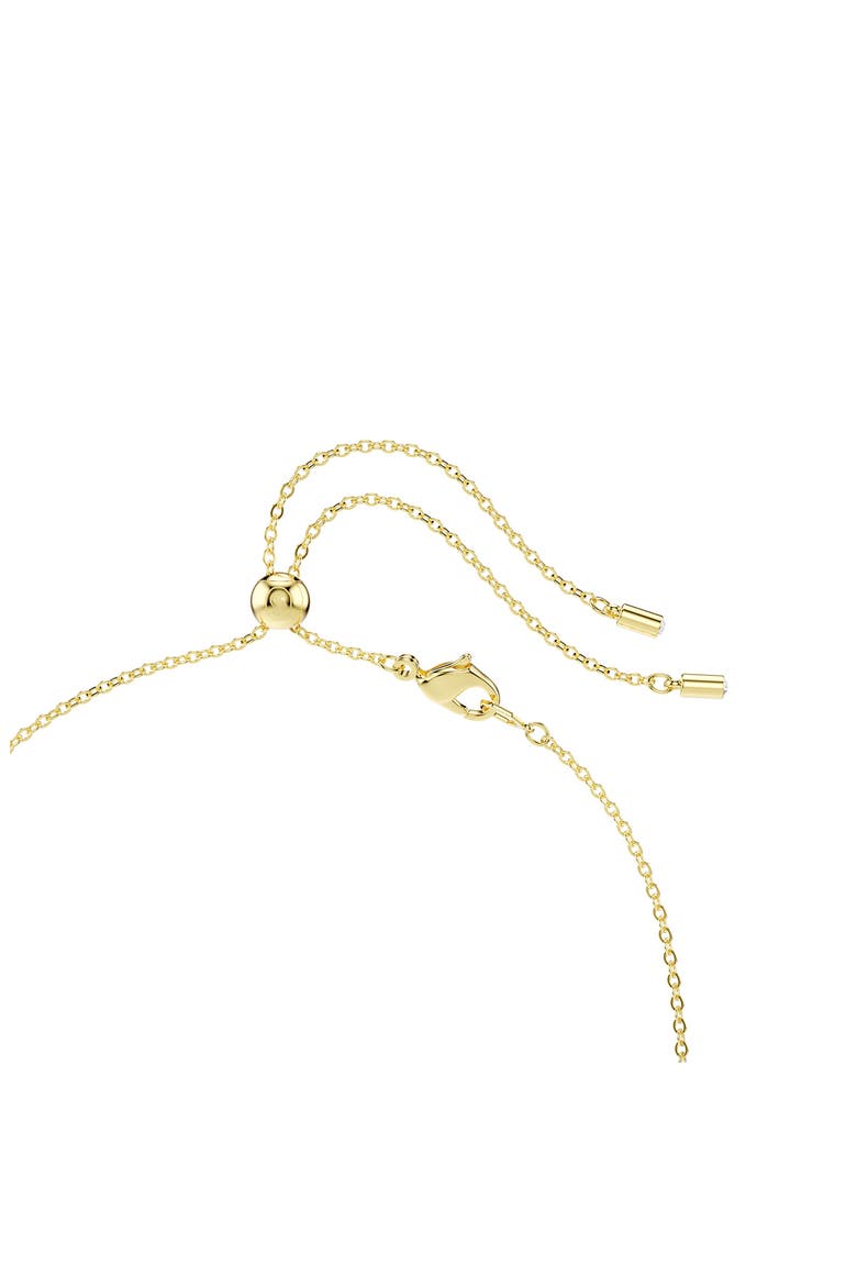 Constella Crystal & Zirconia Frontal Necklace, Alternate, color, GOLD/ RED