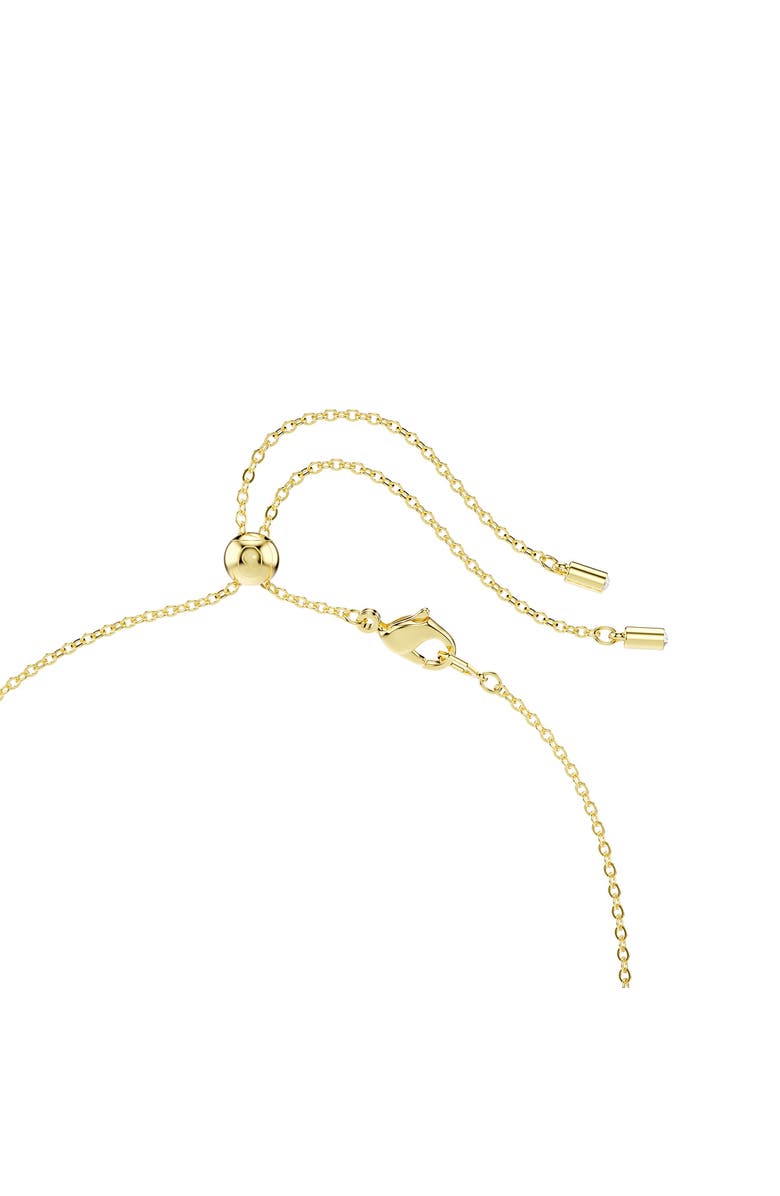 Swarovski Constella Crystal & Zirconia Frontal Necklace, Alternate, color, Gold/ Red