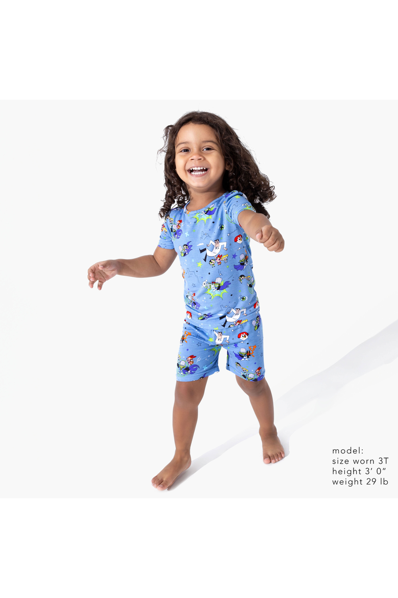 Powerpuff Girls Mojo Jojo Showdown Kids 2-Piece Short Sleeve & Shorts Pajama Set, Alternate, color, Powerpuff Mojo Jojo Showdown