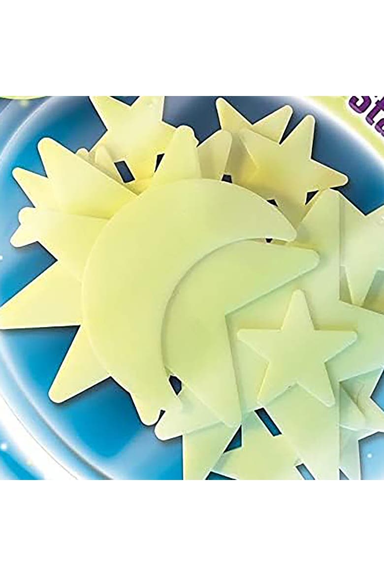 The Original Glowstars Cosmic Glow Moon & Stars Selfadhesive Pads, Alternate, color, Multicolored