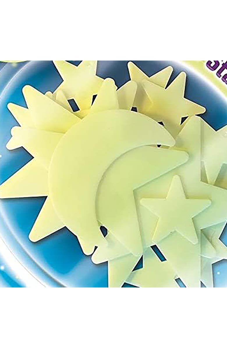 The Original Glowstars Company The Original Glowstars Cosmic Glow Moon & Stars Selfadhesive Pads, Alternate, color, Multicolored