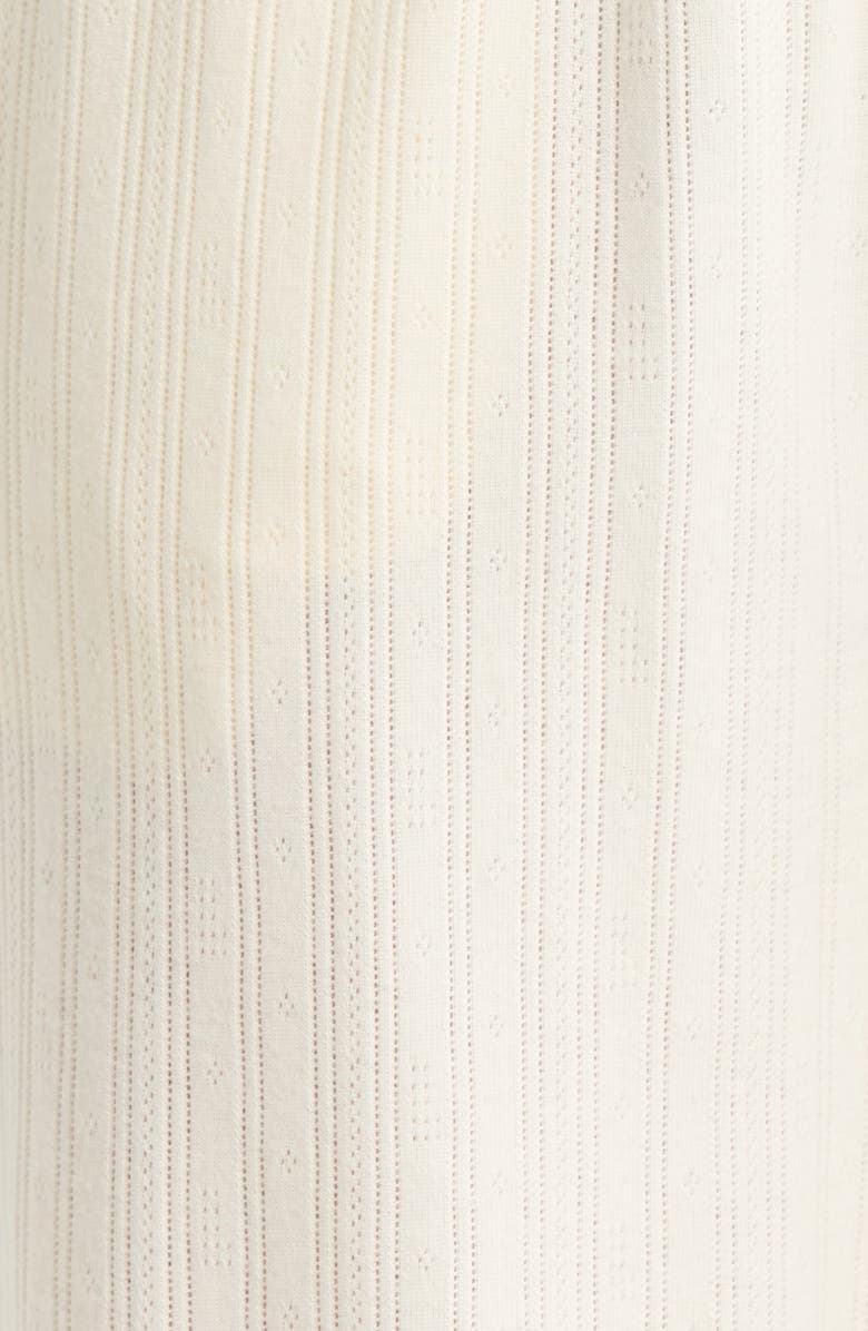 Lunya Pointelle Wide Leg Pajama Pants, Alternate, color,