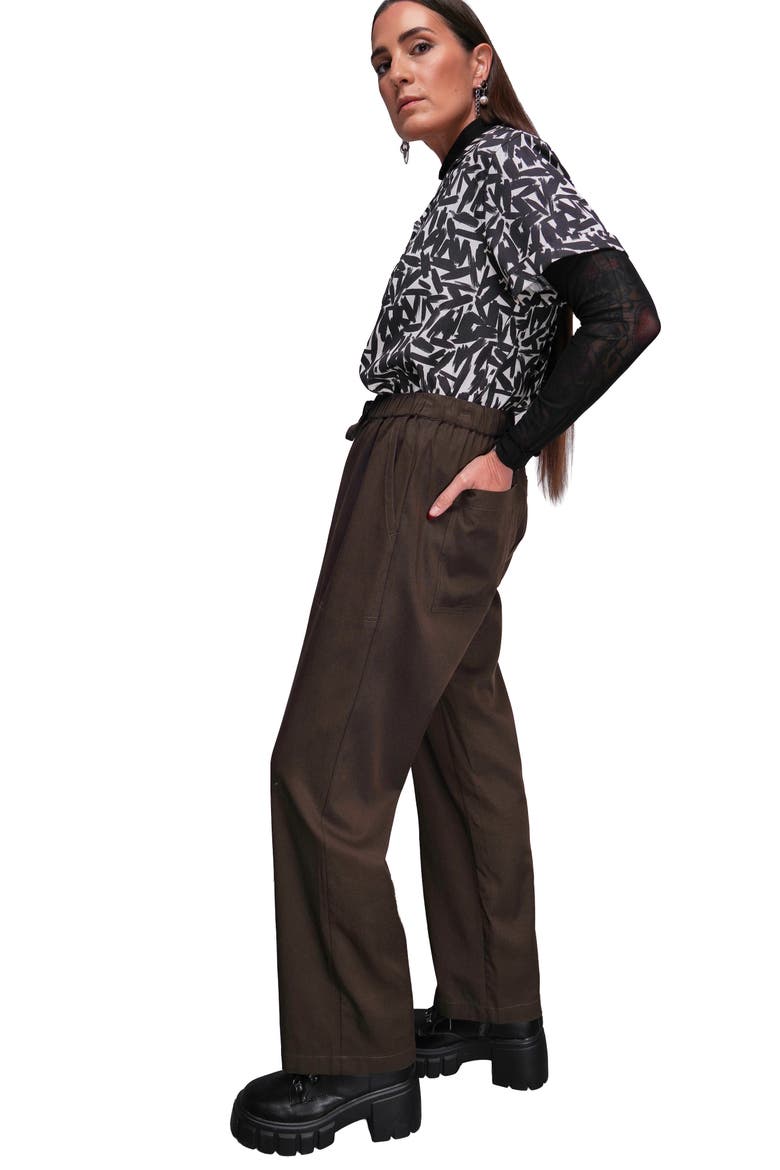 The Everyday Drawstring Pant, Alternate, color, MOCHA