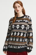 ModCloth Fairly Frightful Fair Isle Halloween Sweater