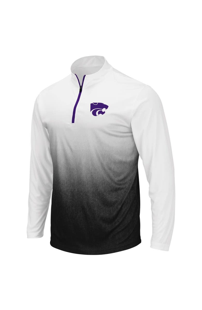 COLOSSEUM Men's Colosseum Gray Kansas State Wildcats Magic Team Logo Quarter-Zip Jacket, Alternate, color, Gray
