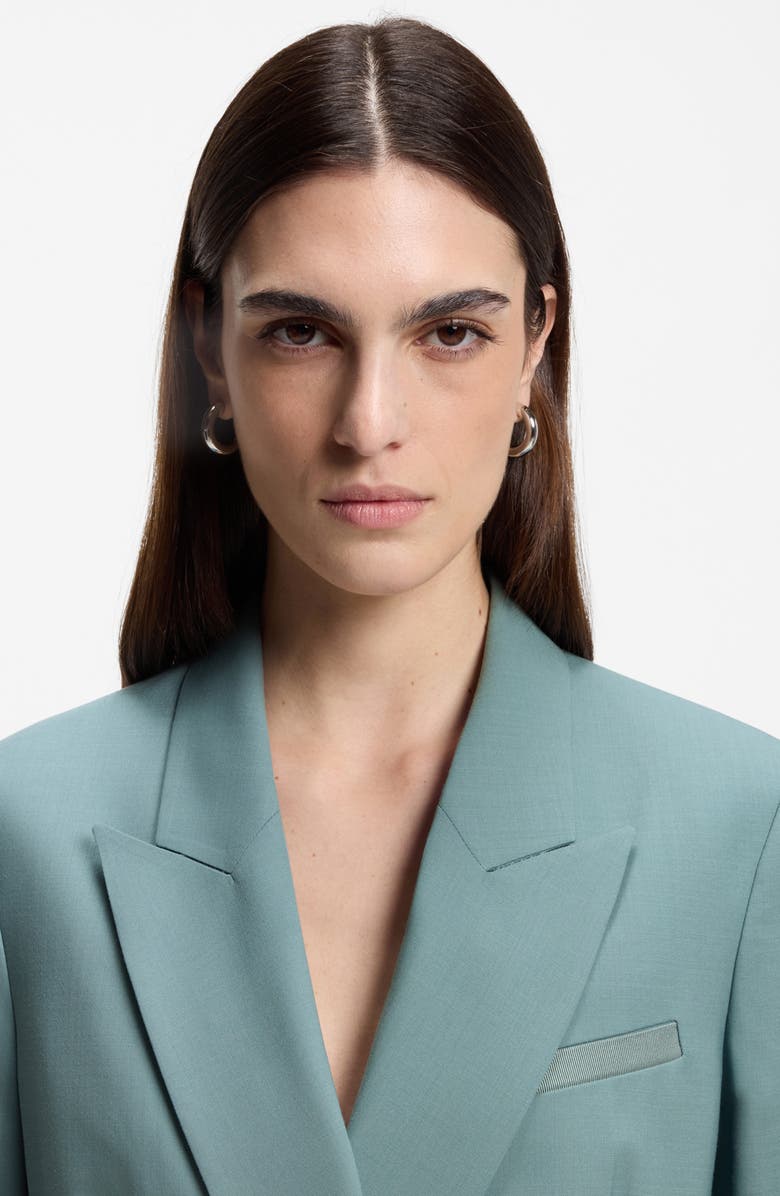 BOSS Jaleto Double Breasted Wool Blazer, Alternate, color, Reef