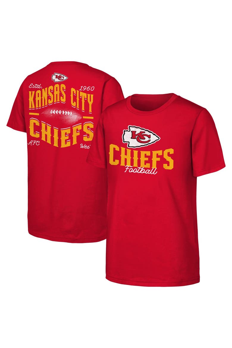 Youth Outerstuff  Red Kansas City Chiefs Top Pick T-Shirt, Main, color, Red