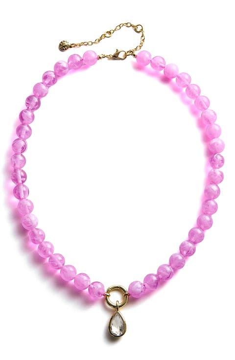 Janette Beaded Pendant Necklace