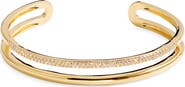 Nordstrom Cubic Zirconia Pavé Open Cuff Bracelet