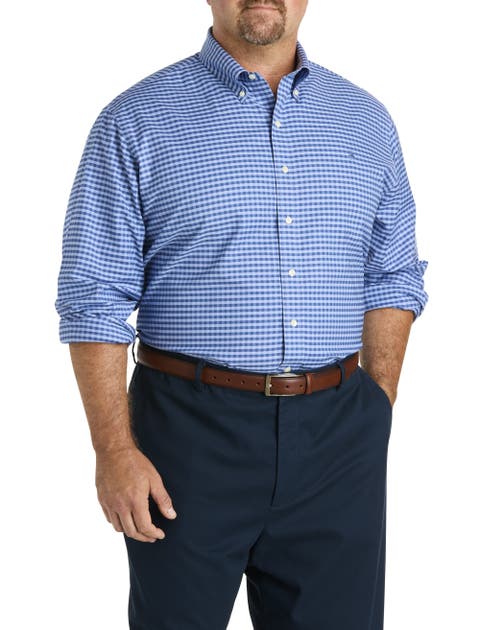 Big 
Tall Non-Iron Gingham Sport Shirt